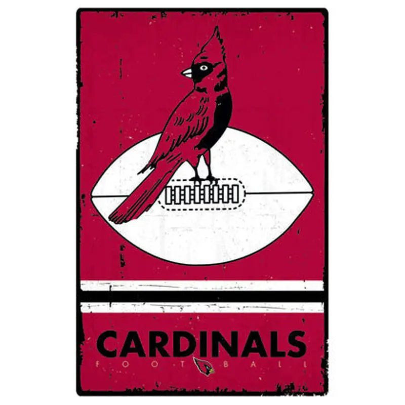 Chicago Cardinals (Arizona Cardinals) NFL Heritage Series 1947-59 Syle Logo Poster
