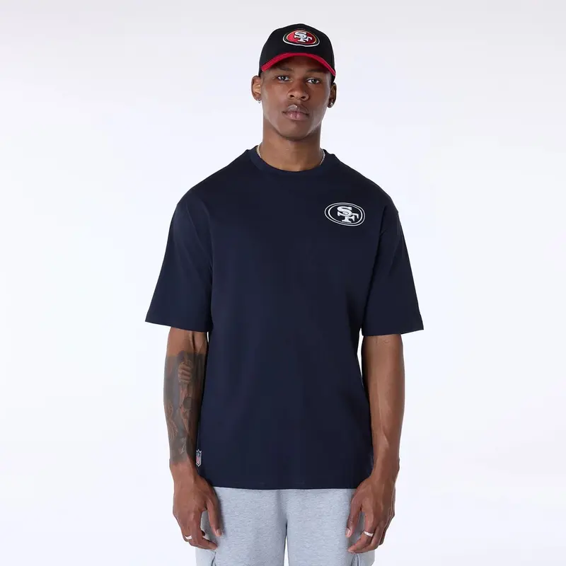 San Francisco 49Ers Super Bowl Graphic Navy Oversized T-Shirt