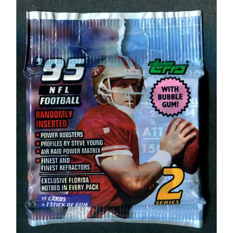 1995 Topps Football Unopened Series 2 Jumbo Pack (17)