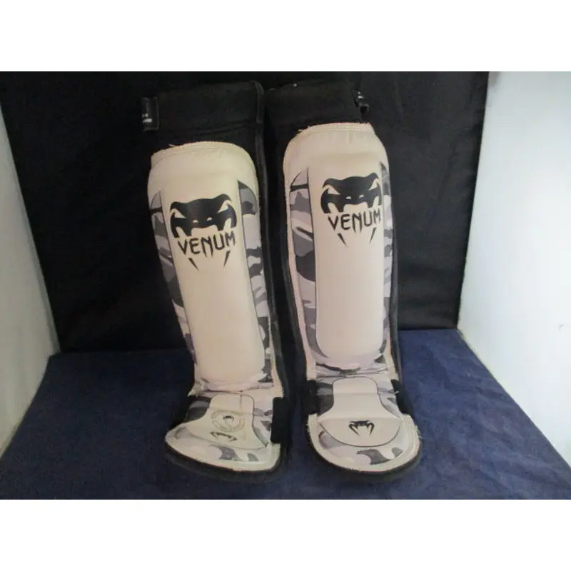 Used Venum MMA Boxing Shin Guards Size Youth Medium
