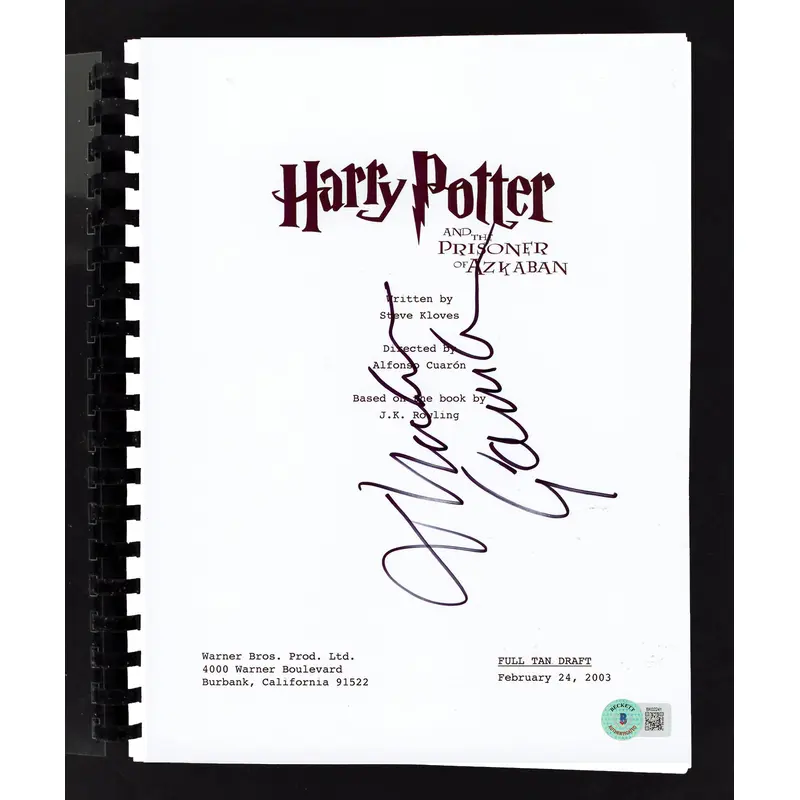 Michael Gambon Harry Potter Authentic Signed Movie Script BAS #BK02241