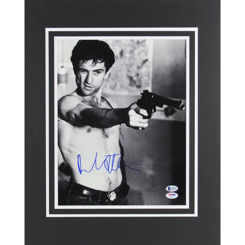 Robert DeNiro Taxi Driver Authentic Signed 11x14 Matted Photo BAS #E44970