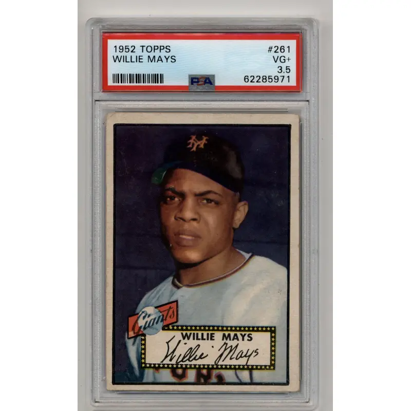 Willie Mays 1952 Topps #261 PSA 3.5 Very Good+