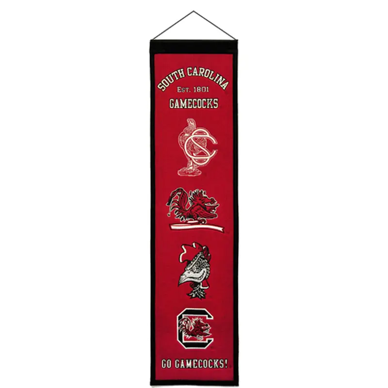 South Carolina Gamecocks Logo Evolution Heritage Banner