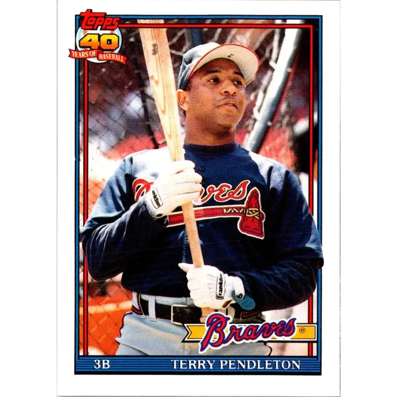 1991 Topps Traded Terry Pendleton #90T