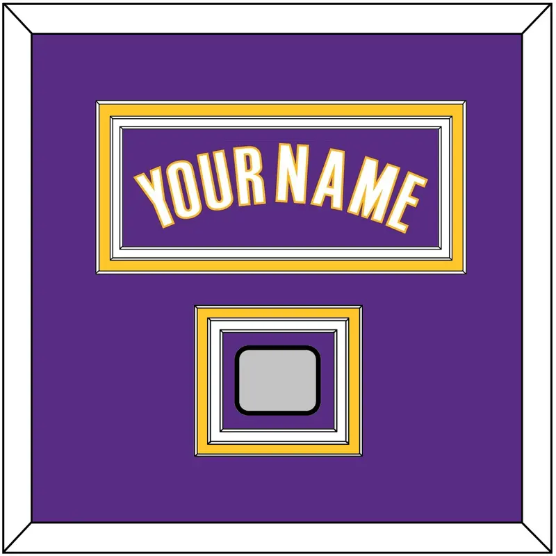 Los Angeles Name & Champions Patch - Road Purple (1999-2004) - Triple Mat 2