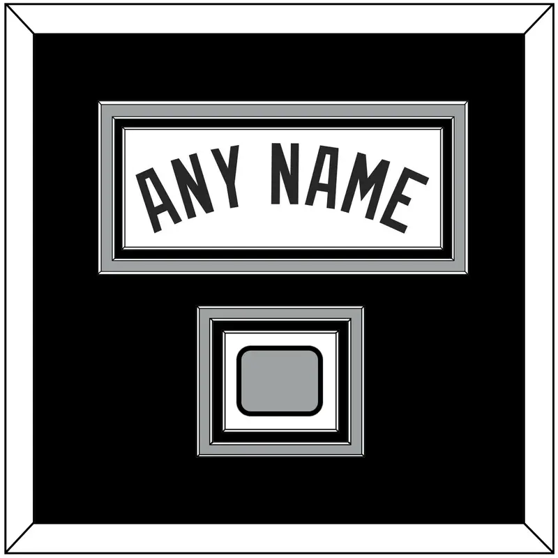 San Antonio Name & Champions Banner Patch - Home White (2002-2017) - Triple Mat 2