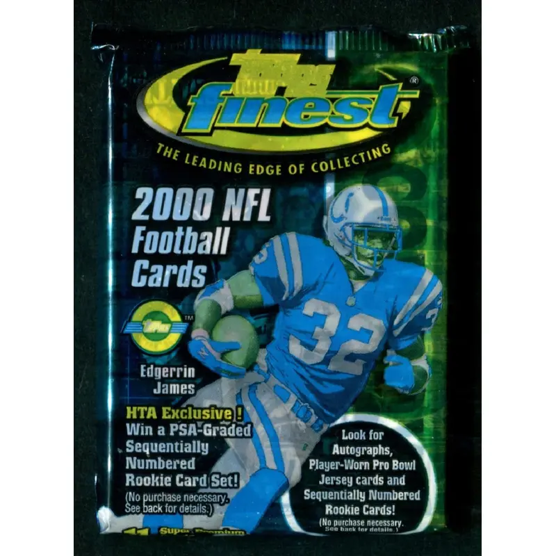 2000 Topps Finest Football Unopened Jumbo Pack (HTA) (11)