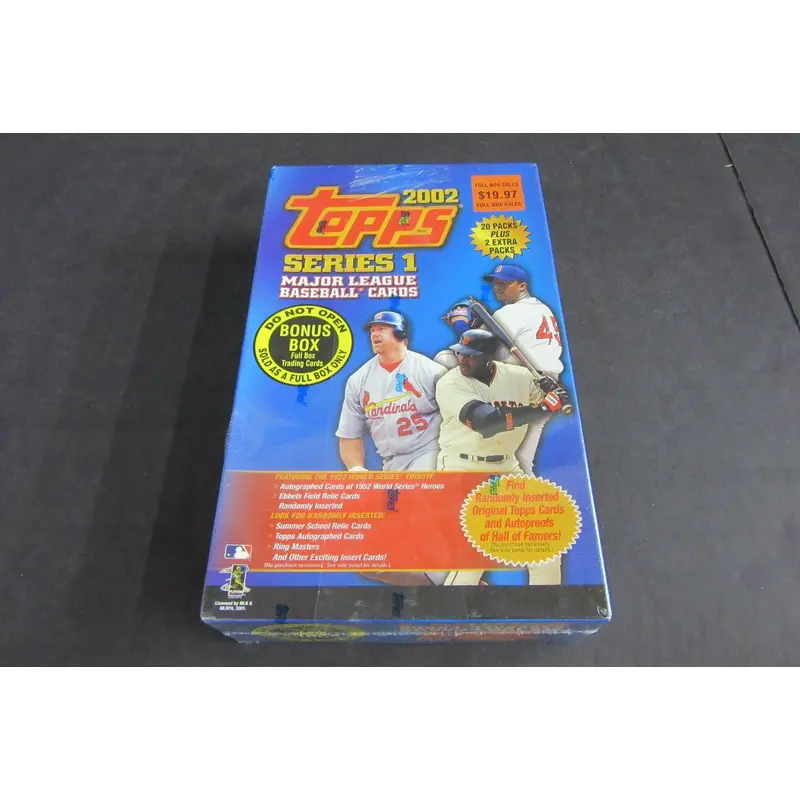2002 Topps Baseball Series 1 Blaster Box (22/7)