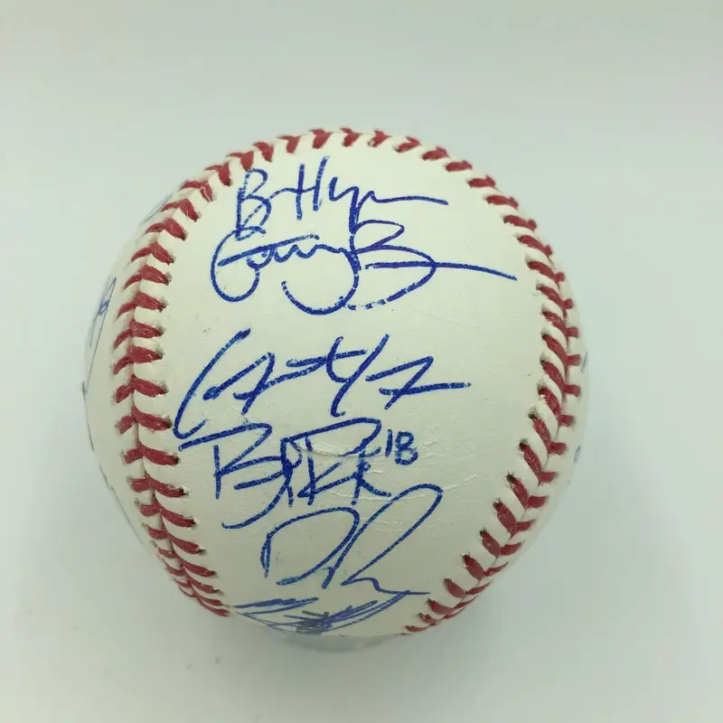 2011 Bryce Harper Pre Rookie All Star Futures Game Team Signed Baseball MLB AUTH
