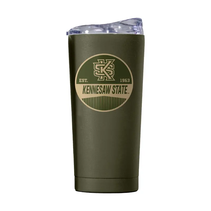 Kennesaw State 20oz Badge Powder Coat Tumbler