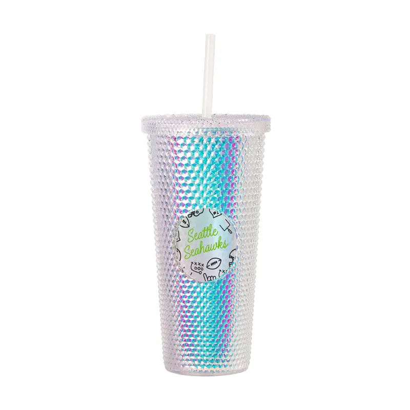 Seattle Seahawks 24oz Playmaker Iridescent Stud Tumbler