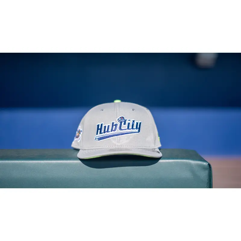 970 New Era Grey Hub City Stretch-Snap Hat