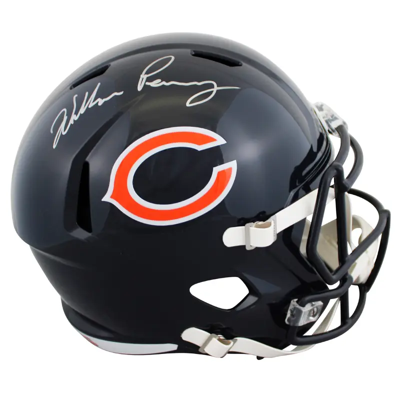 Bears William Perry Authentic Signed Full Size Speed Rep Helmet BAS Witnessed