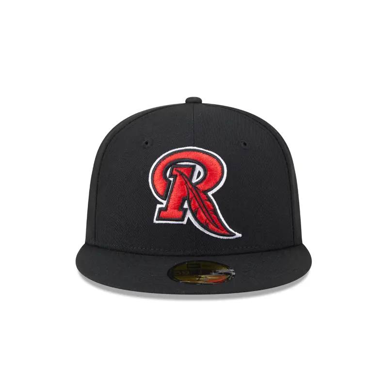 Rochester Red Wings Feather R Fitted Cap (Official On Field BP Cap)