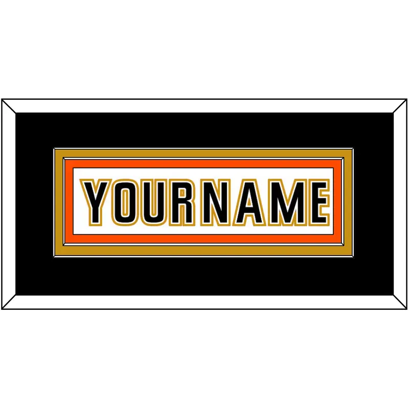 Anaheim Nameplate - Road White (2006-2014) - Double Mat 2