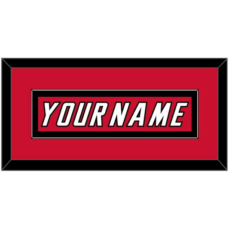 Calgary Nameplate - Road Red (1995-2000) - Single Mat 4