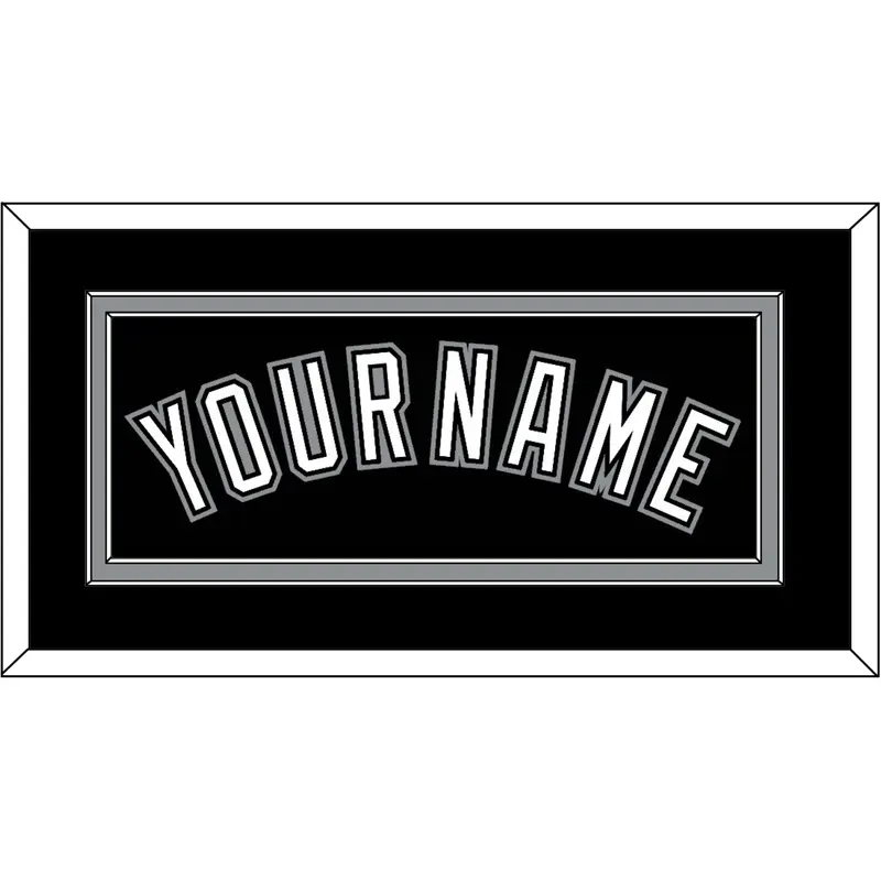 Chicago Name - Alternate Black - Double Mat 2