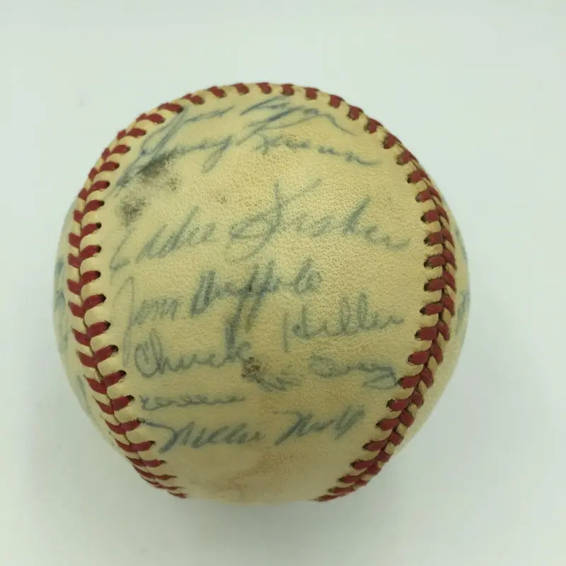 1961 San Francisco Giants Team Signed National League Baseball With Willie Mays