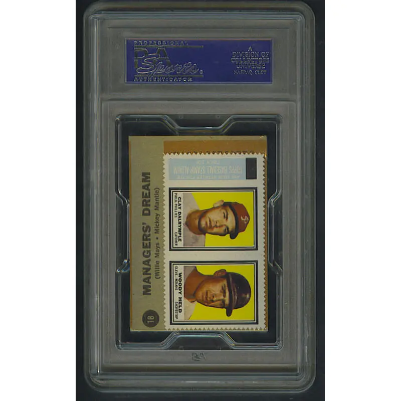 1962 Topps Baseball 1st Series Cello Pack PSA 7 Manager Back