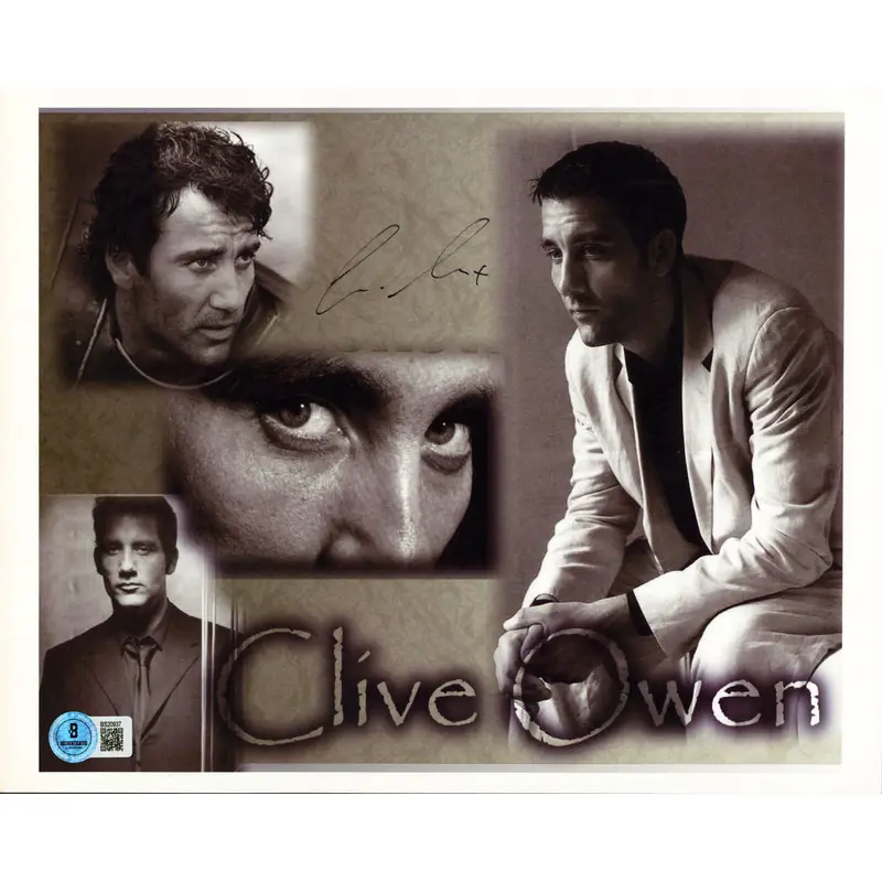 Clive Owen Sin City Authentic Signed 8.5x11 Horizontal Photo BAS #BS20937