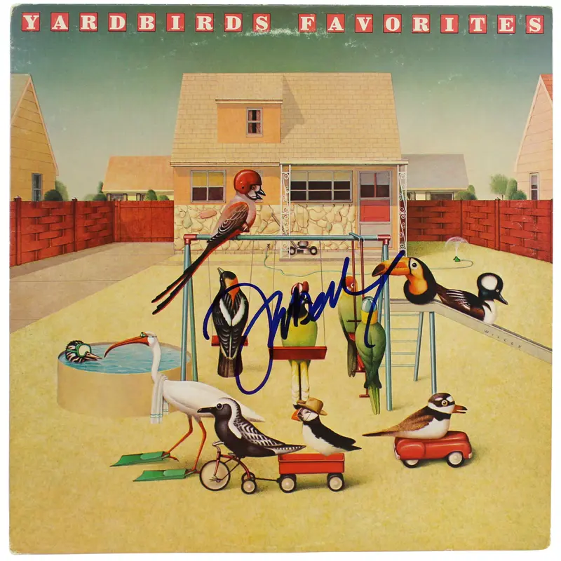 Jeff Beck The Yardbirds Signed Favorites Album Cover W/ Vinyl JSA #FF66687