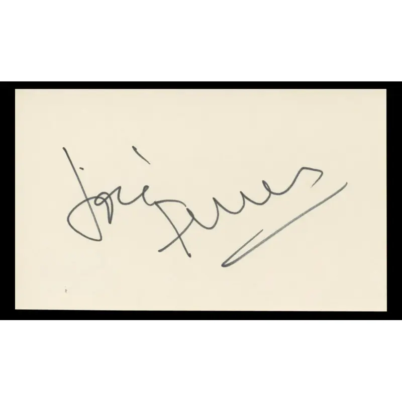 Jose Ferrer Cyrano de Bergerac Authentic Signed 3x5 Index Card BAS #BT01208