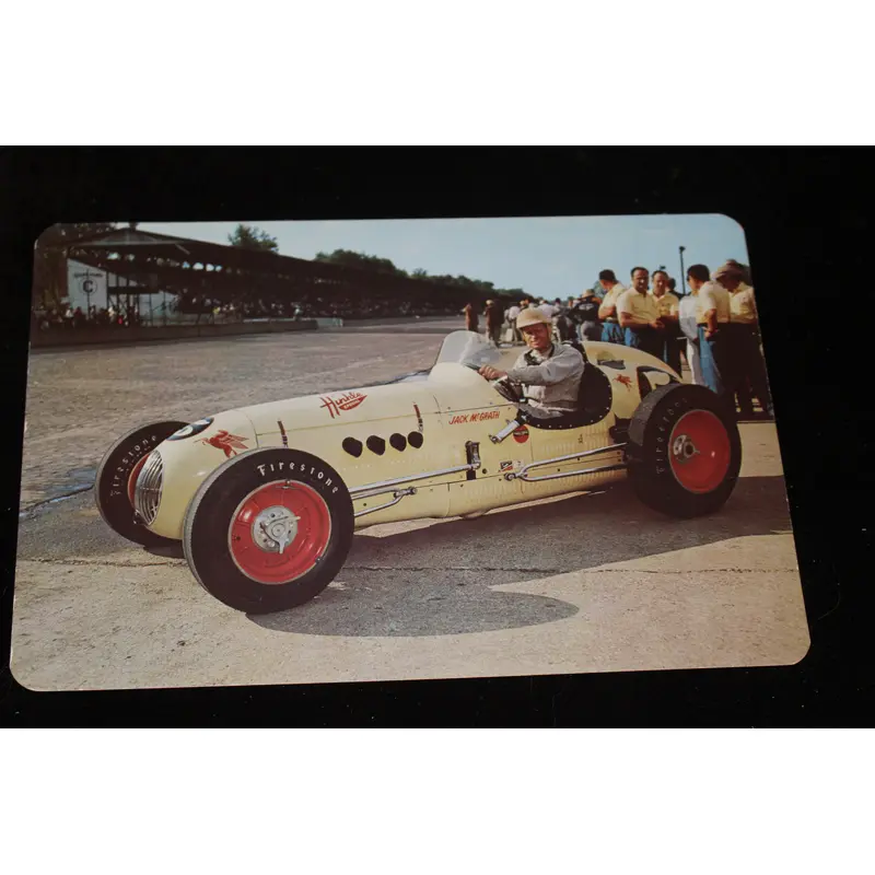 1954 Jack McGrath Indy 500 6x9 Postcard