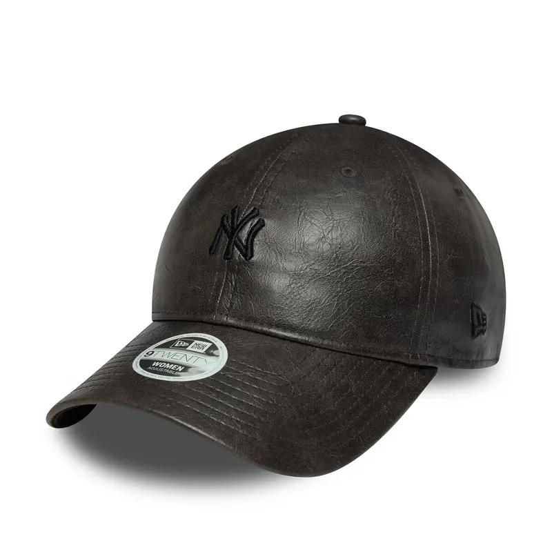 New York Yankees Womens MLB Tonal PU Black 9TWENTY Adjustable Cap