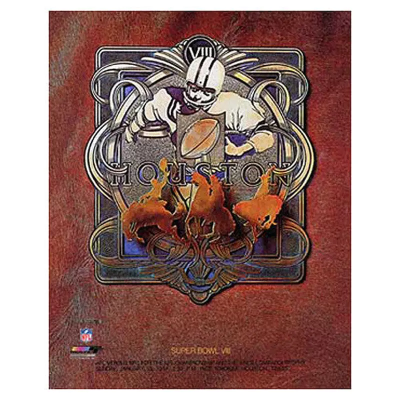 Super Bowl VIII (1974) Event Poster Official Reprint - Photofile 24x30 Edition