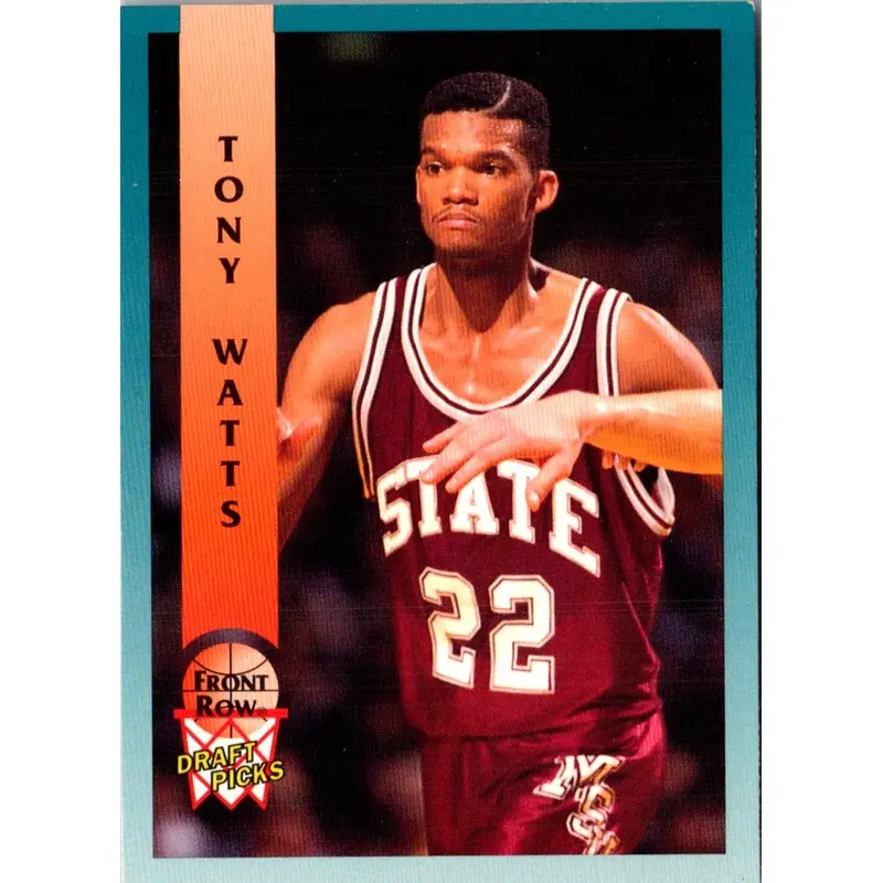 1992 Front Row Draft Picks Tony Watts #70