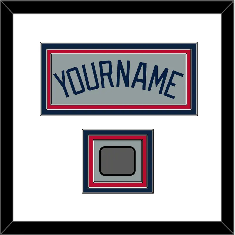 Atlanta Name & World Series Champions Patch - Road Gray - Triple Mat 1