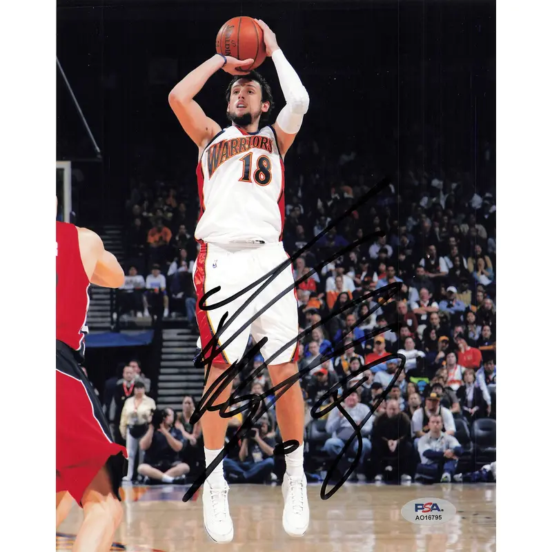 Marco Belinelli signed 8x10 photo PSA/DNA Warriors Autographed
