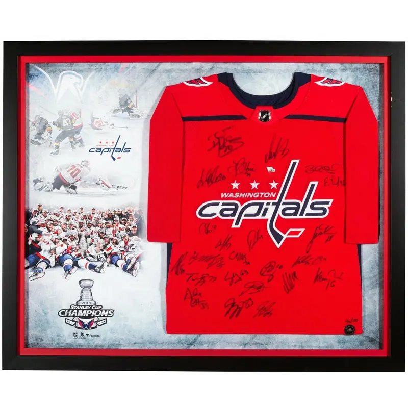 2018 Washington Capitals Stanley Cup Champs Signed Jersey Display Fanatics