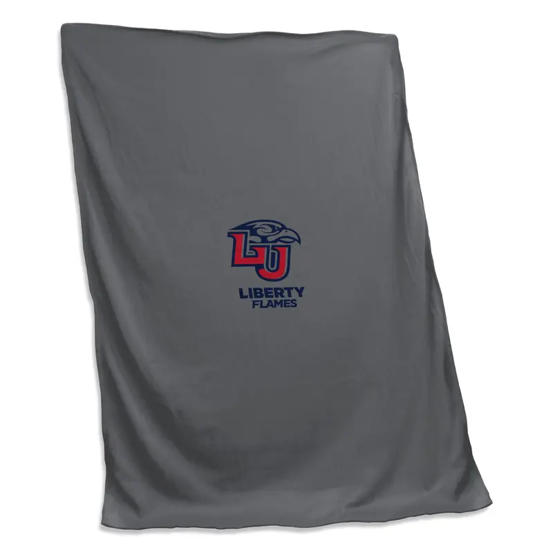 Liberty Univ Charcoal Sweatshirt Blanket (Screened)