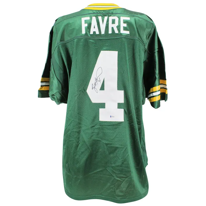 Packers Brett Favre Authentic Signed Green Authentic Wilson Jersey BAS #H92247
