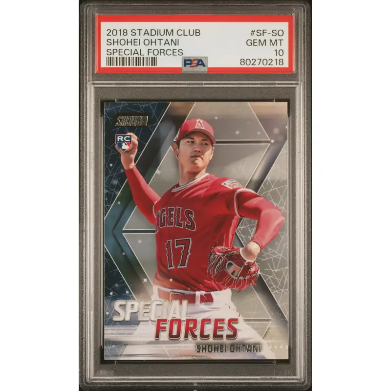 Shohei Ohtani 2018 Stadium Club Special Forces PSA 10 Gem Mint