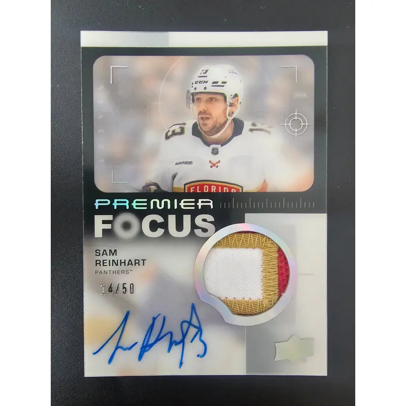 2023-24 Upper Deck Premier - Premier Focus Auto Patch - Sam Reinhart #PFP-SR /50
