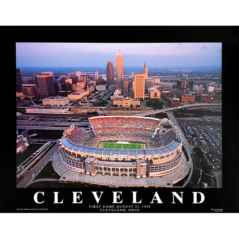 Cleveland Browns Stadium "From Above" Poster Print - Aerial Views