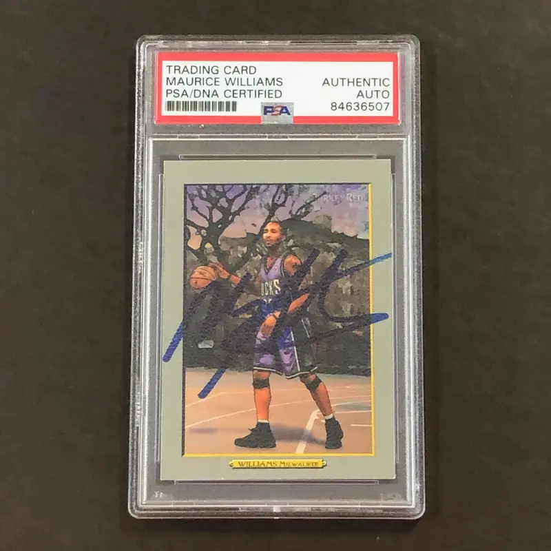 2006-07 Topps Turkey Red #115 Maurice Mo Williams Signed Card AUTO PSA Slabbed Bucks