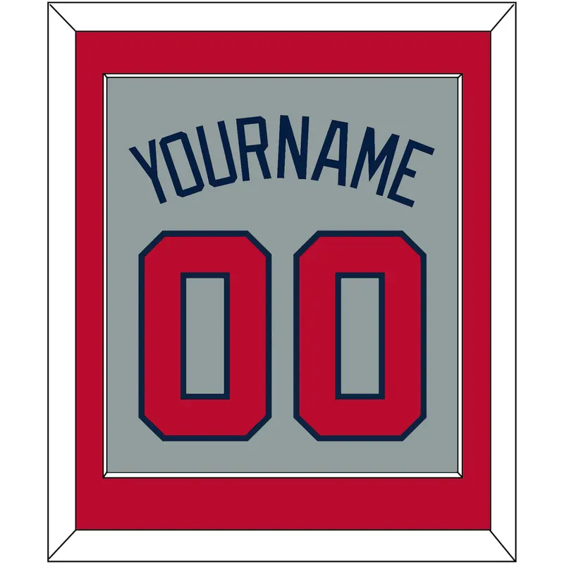 Atlanta Name & Number - Road Gray - Single Mat 2