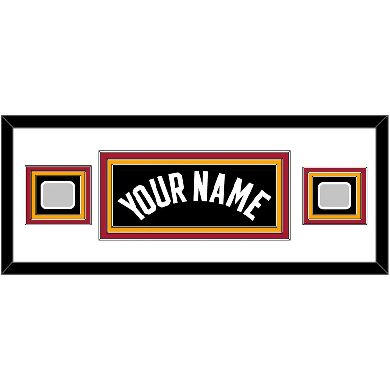 Miami Name & 2 Finals Patches - Road Black (1999-2008) - Triple Mat 4