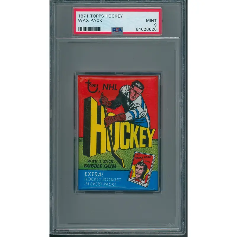 1971 1971/72 Topps Hockey Unopened Wax Pack PSA 9 *8626