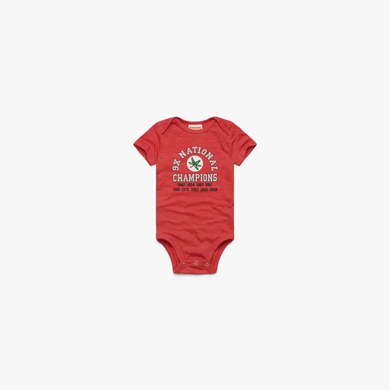 Ohio State 9x National Champions Baby One Piece