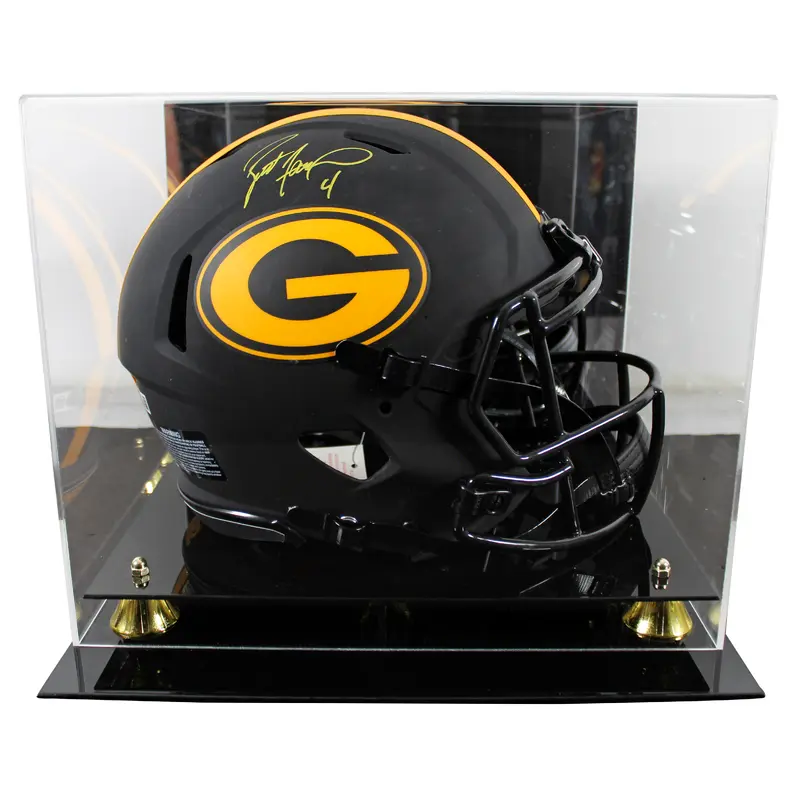 Packers Brett Favre Signed Eclipse Full Size Speed Proline Helmet w/ Case BAS W