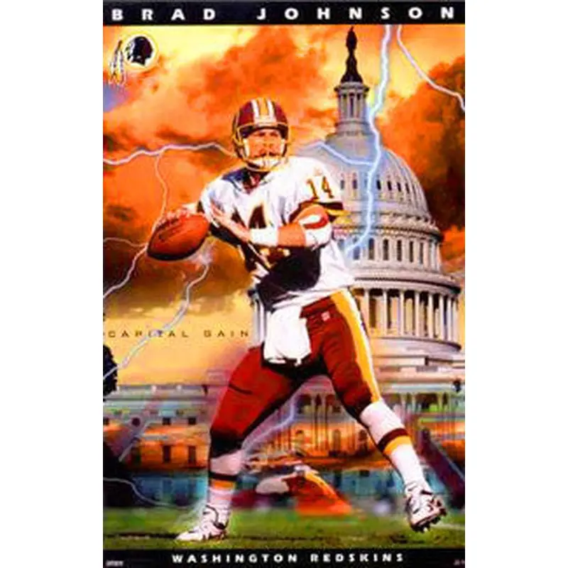 Brad Johnson "Capital Gain" Washington Redskins QB Poster - Costacos 2000