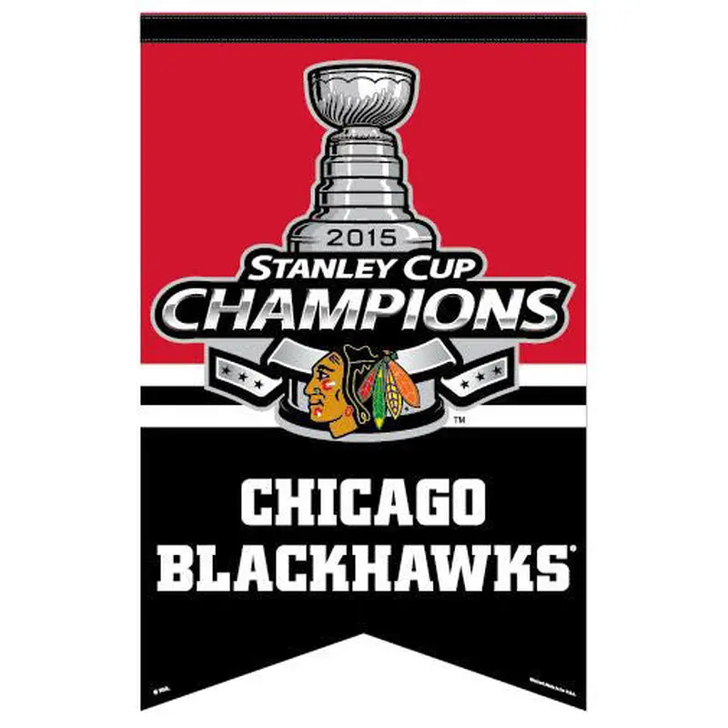 Chicago Blackhawks 2015 Stanley Cup Champions Premium Felt Banner - Wincraft