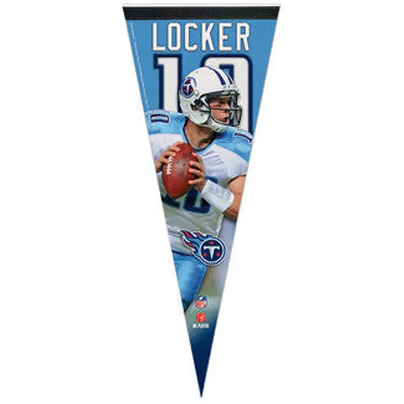 Jake Locker "Titans Action" Premium Felt Pennant LE/1,000 - Wincraft Inc.