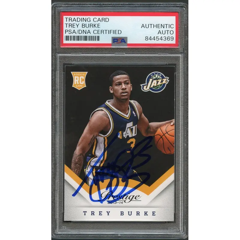 2013-14 Panini Prestige #169 Trey Burke Signed Card AUTO PSA Slabbed Jazz RC