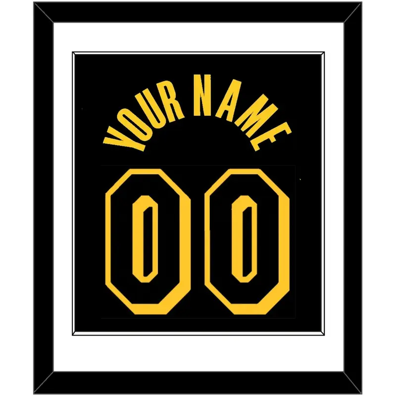 Los Angeles Name & Number - Black Mamba (2017-2018, 2020) - Single Mat 1